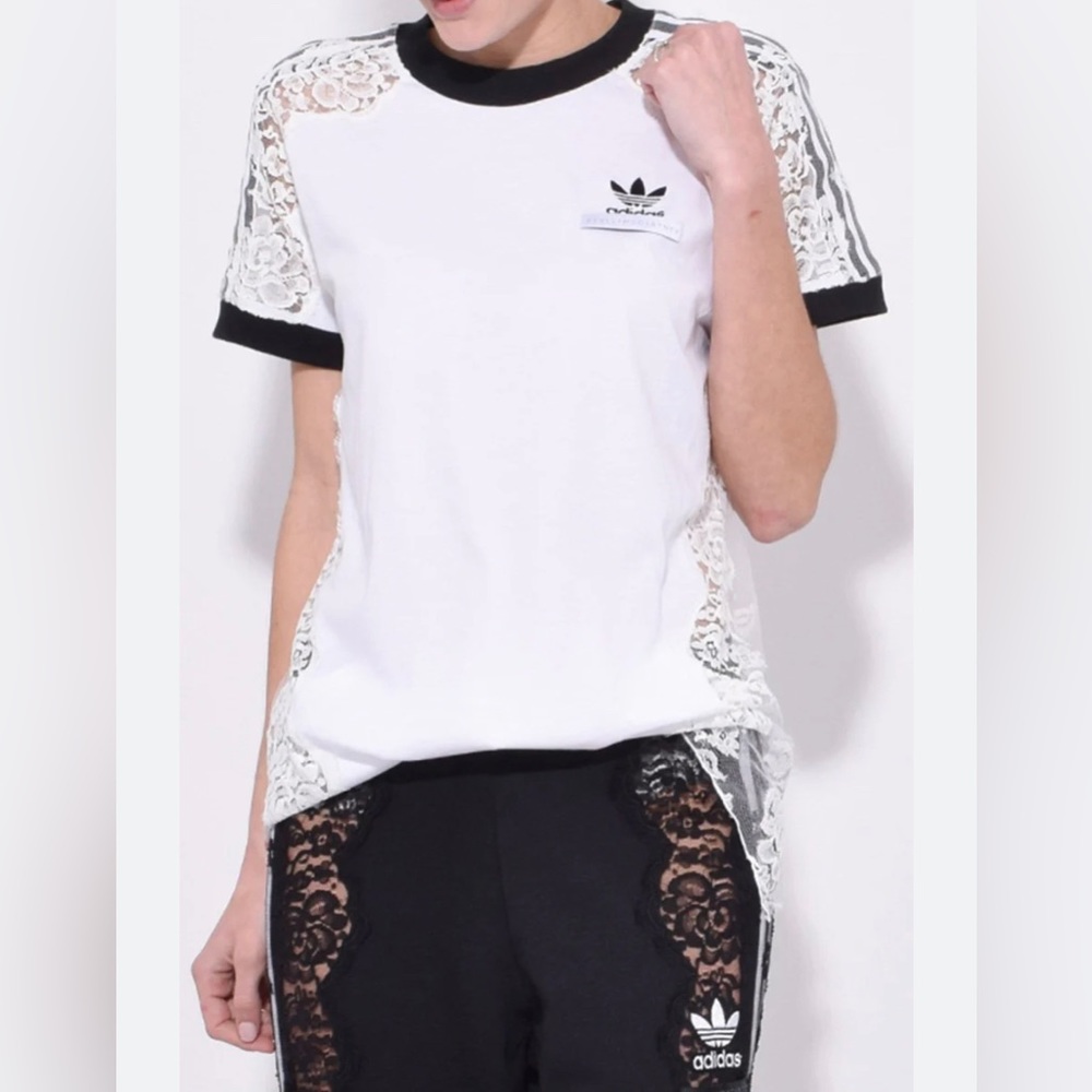 Stella McCartney - Adidas Lace Trim t-shirt